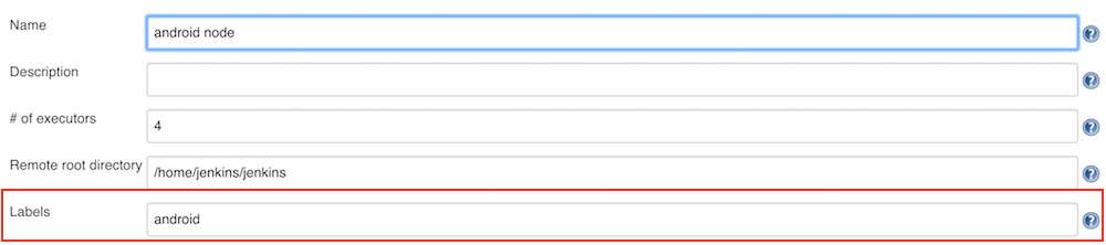 Setting labels on a node